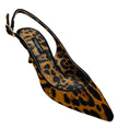 Load image into Gallery viewer, Dolce & Gabbana Tan / Black Animal Print Calf Hair Slingback Pumps