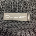Load image into Gallery viewer, Oscar de la Renta Black Multi Floral Crochet Knit Sweater