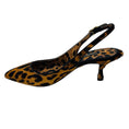Load image into Gallery viewer, Dolce & Gabbana Tan / Black Animal Print Calf Hair Slingback Pumps