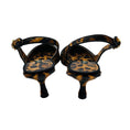 Load image into Gallery viewer, Dolce & Gabbana Tan / Black Animal Print Calf Hair Slingback Pumps