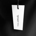 Load image into Gallery viewer, Yigal Azrouel Jet Black Ric Rac Mechanical Stretch Skirt