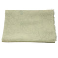 Load image into Gallery viewer, Chanel Light Green Ombre Effect CC Logo and Camellia Print Fringed Sheer Cashmere Scarf