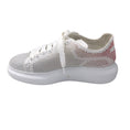 Load image into Gallery viewer, Alexander McQueen White / Red Larry Oversized Perforated Leather Low-Top Sneakers
