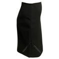 Load image into Gallery viewer, Yigal Azrouel Jet Black Ric Rac Mechanical Stretch Skirt