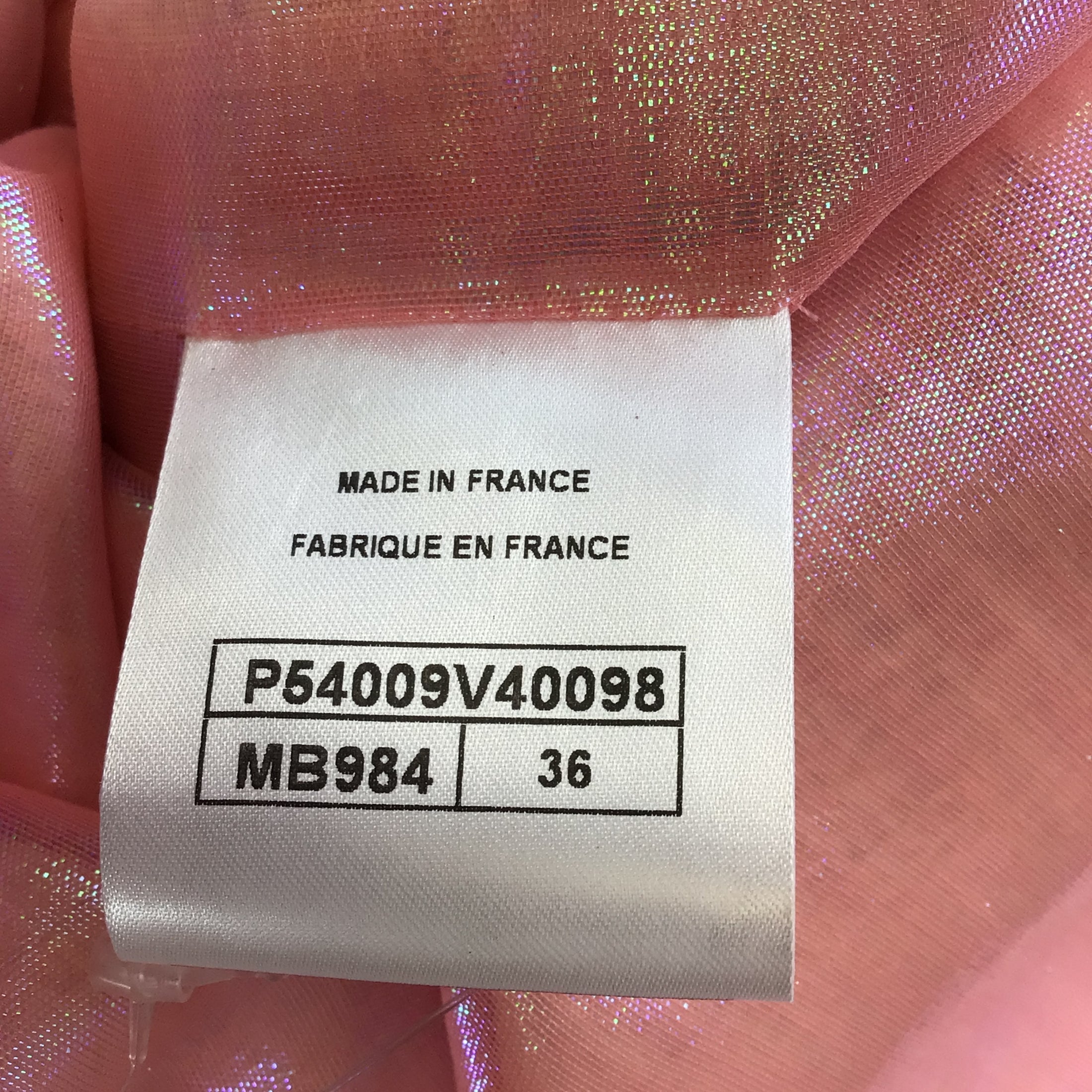 Chanel Light Pink / Ecru 2016 Three-Button Fantasy Tweed Coat