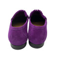 Load image into Gallery viewer, Gucci Purple / Antiqued Gold Horsebit Detail Suede Loafers / Moccasin Flats