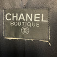 Load image into Gallery viewer, Chanel Boutique Vintage Black Double Breasted Belted Full Length Coat with CC Logo Buttons
