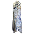 Load image into Gallery viewer, Tory Burch Blue Multi Margaret Floral Printed Silk Midi Dress