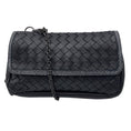 Load image into Gallery viewer, Bottega Veneta Black Snakeksin Trimmed Intrecciato Leather Crossbody Mini Bag