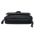 Load image into Gallery viewer, Bottega Veneta Black Snakeksin Trimmed Intrecciato Leather Crossbody Mini Bag