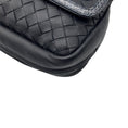 Load image into Gallery viewer, Bottega Veneta Black Snakeksin Trimmed Intrecciato Leather Crossbody Mini Bag