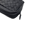 Load image into Gallery viewer, Bottega Veneta Black Snakeksin Trimmed Intrecciato Leather Crossbody Mini Bag