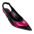 Load image into Gallery viewer, Louis Vuitton Black / Pink Calfskin Sequin Archlight Slingback Pumps