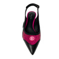 Load image into Gallery viewer, Louis Vuitton Black / Pink Calfskin Sequin Archlight Slingback Pumps