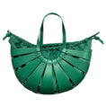 Load image into Gallery viewer, Bottega Veneta Racing Green French Calfskin and Light Paper Nylon The Shell Medium Bag