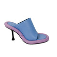 Load image into Gallery viewer, JW Anderson Blue / Lilac / Black Leather Bumper Mule Sandals