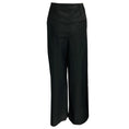 Load image into Gallery viewer, Brunello Cucinelli Black Wide Leg Cotton and Nylon Pants / Trousers