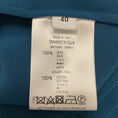 Load image into Gallery viewer, Givenchy Teal Blue / Black Ruffled Long Sleeved Silk Blouse