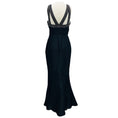 Load image into Gallery viewer, Rachel Gilbert Black Stone Embellished Silk Gown / Formal Dress