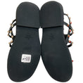 Load image into Gallery viewer, Valentino Black Leather Multi Strap Rockstud Flat Sandals