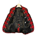 Load image into Gallery viewer, Jean Paul Gaultier Red / Black / White Tartan Tailored Jacket with Lacing Detail