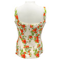 Load image into Gallery viewer, Emilia Wickstead White / Orange / Green Floral Sleeveless Top