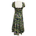 Load image into Gallery viewer, Agua by Agua Bendita Navy Blue / Green Multi Banana Alcachofa Midi Dress