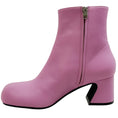 Load image into Gallery viewer, Marni Pink Leather Round Toe Ankle Boots