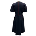 Load image into Gallery viewer, Jil Sander Navy / Red Contrast Stitching Short Sleeved Midi Dress