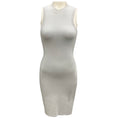 Load image into Gallery viewer, VB Body by Victoria Beckham Silver Lurex Fitted Mini Dress