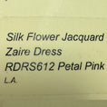 Load image into Gallery viewer, Raquel Allegra Petal Pink Silk Flower Jacquard Zaire Dress