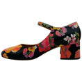 Load image into Gallery viewer, Laurence Dacade Black / Multi Floral Philomene Mary Jane Pumps