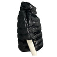Load image into Gallery viewer, Herno Black Lurex Shimmer Quilted Short Sleeved Velvet Down Puffer Jacket
