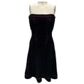 Load image into Gallery viewer, Herve Leger Black / Fuchsia Strapless Chenille Dress