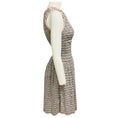 Load image into Gallery viewer, Chanel Multicolor Striped Knit Sleeveless Flared Dress with CC Logo Buttons