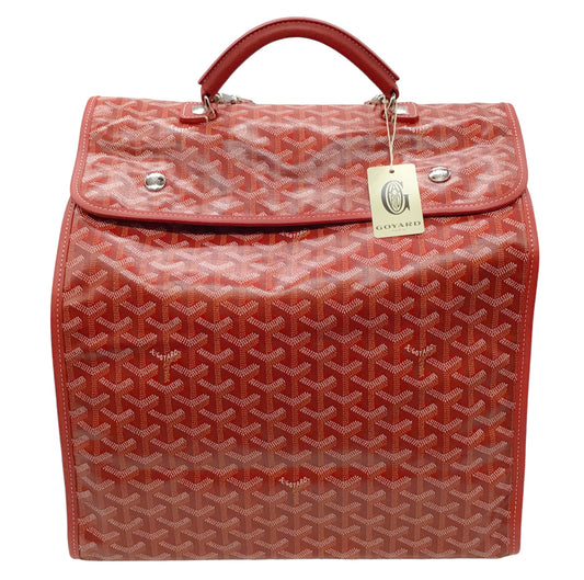 Goyard Red Saint Leger Briefcase Backpack