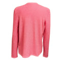 Load image into Gallery viewer, Chanel Pink / Red Lattice Lurex Cashmere Knit Open Front Cardigan Sweater with Gold CC Logo