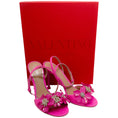 Load image into Gallery viewer, Valentino Pink Patent Archive Wild Flower Leather Sandals