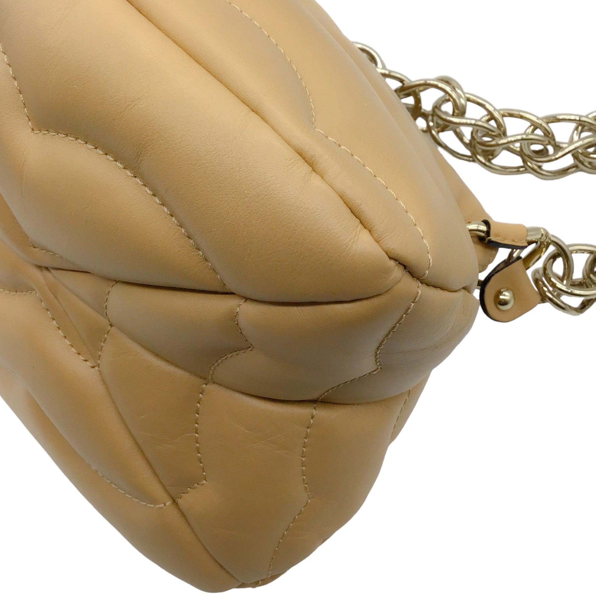 Chloe Beige Leather Small Juana Shoulder Bag