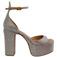 Load image into Gallery viewer, Valentino Crystal Embellished Platform Peep Toe Pumps