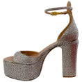 Load image into Gallery viewer, Valentino Crystal Embellished Platform Peep Toe Pumps