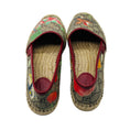 Load image into Gallery viewer, Gucci Beige Multi Tian GG Supreme Monogram Bird Print Espadrilles