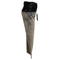Load image into Gallery viewer, Amiri Black Washed Grey Black Denim Jeans with Black Leather Trim