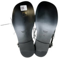 Load image into Gallery viewer, Jil Sander Silver Leather Fringed Sandals