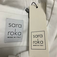 Load image into Gallery viewer, Sara Roka White Tie Neck Cotton Lian Blouse
