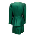Load image into Gallery viewer, Thierry Mugler Vintage Green Silk Jacket and Skirt Suit Set