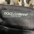 Load image into Gallery viewer, Dolce & Gabbana Black / Gold / Silver Metallic Animal Print Lurex Skirt
