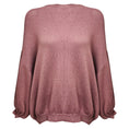 Load image into Gallery viewer, Brunello Cucinelli Mauve Sequined Oversized Cashmere and Silk Knit Slouchy Sweater