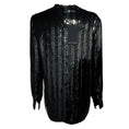 Load image into Gallery viewer, Sally LaPointe Black Sequined Striped Blouse