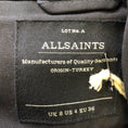 Load image into Gallery viewer, All Saints Black Raw Hem Hoxton Monument Coat
